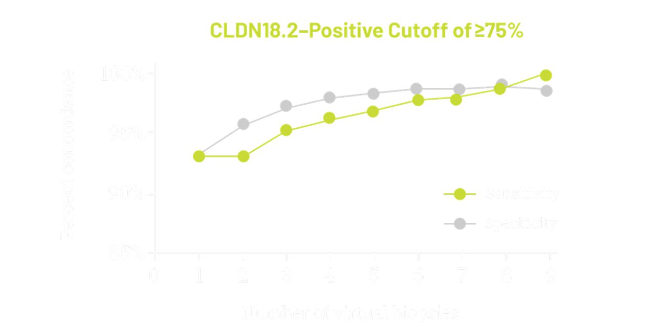 CLDN18.2-Positive Cutoff of ≥75%