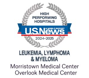 Morristown and Overlook medical centers are high performing in leukemia & lymphoma treatment