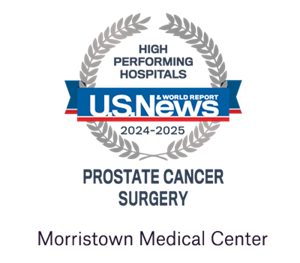 Morristown Medical Center is  high performing in prostate cancer surgery