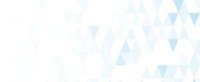 Light blue and white geometric triangle pattern on a white background.