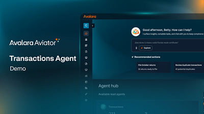 Avalara Aviator demo thumbnail