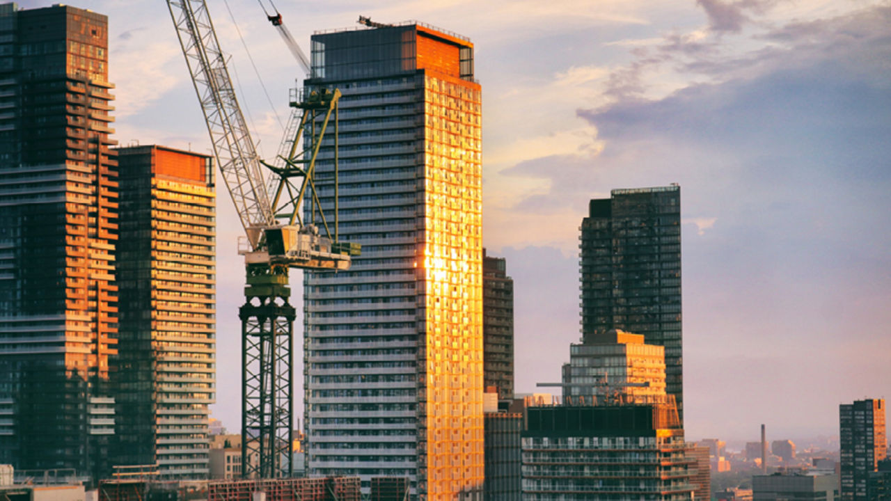 Chantier de construction au Canada
