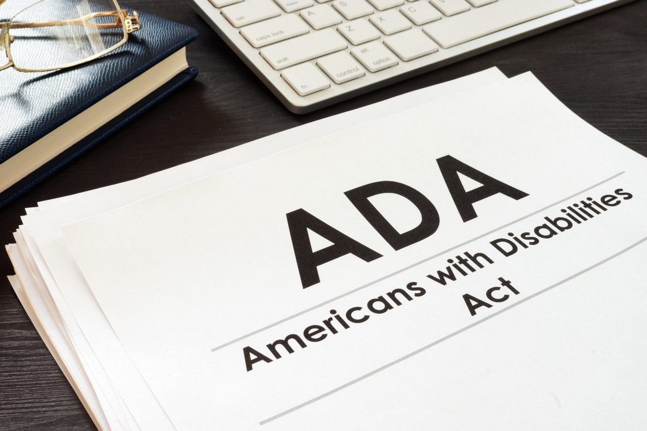 Americans with Disabilities Act ADA and glasses.