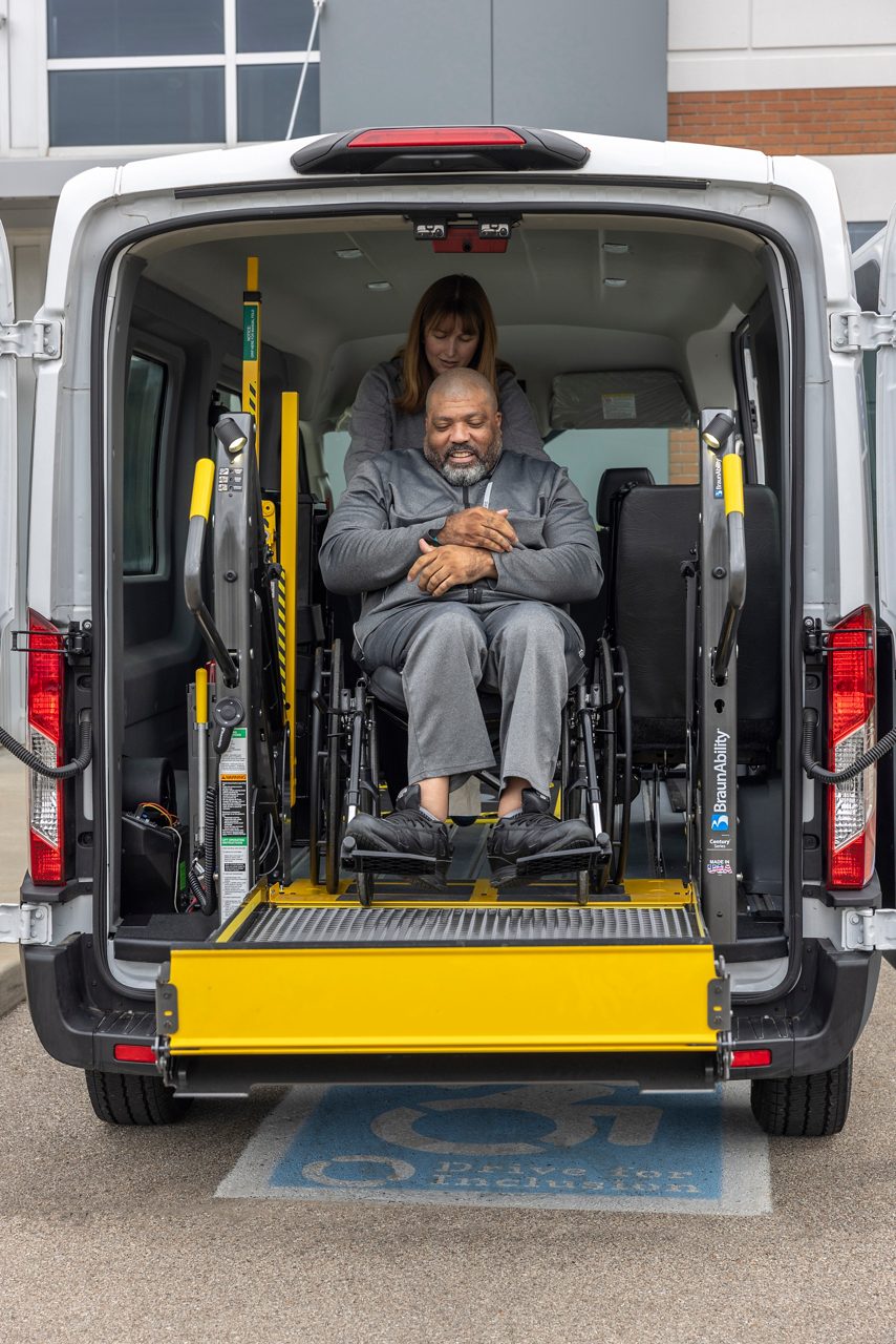 commercial promaster full-size ada van interior seating