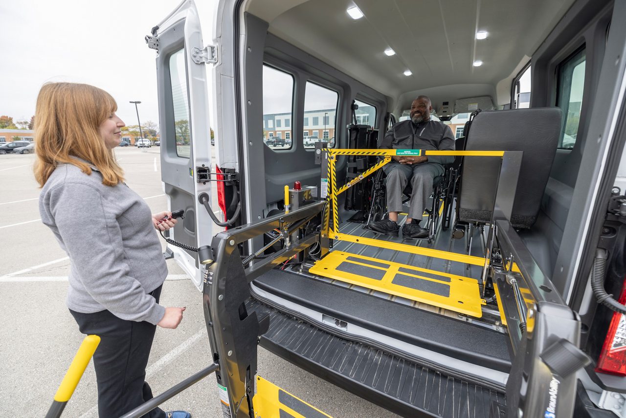 commercial promaster full-size ada van ambulette climate control