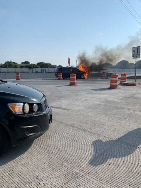 Toyota Sienna Wheelchair Van fire