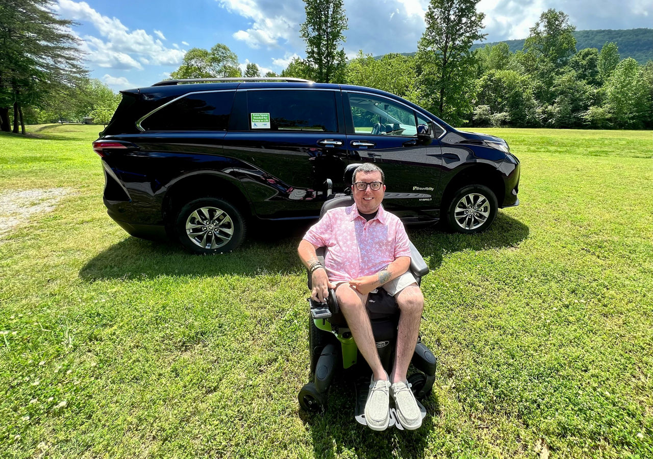toyota sienna wheelchair van cancer survivor