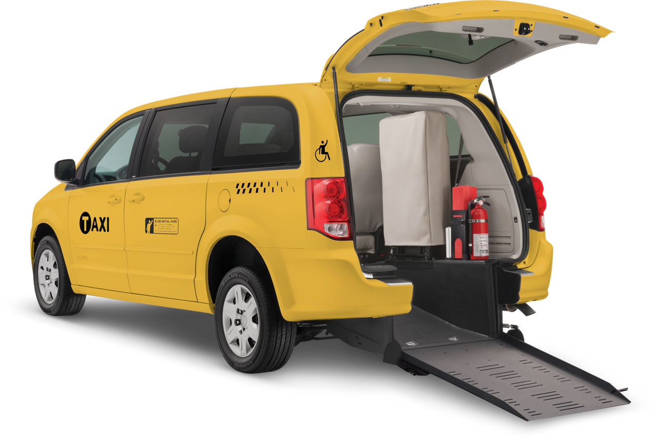Dodge wheelchair van rear entry taxi