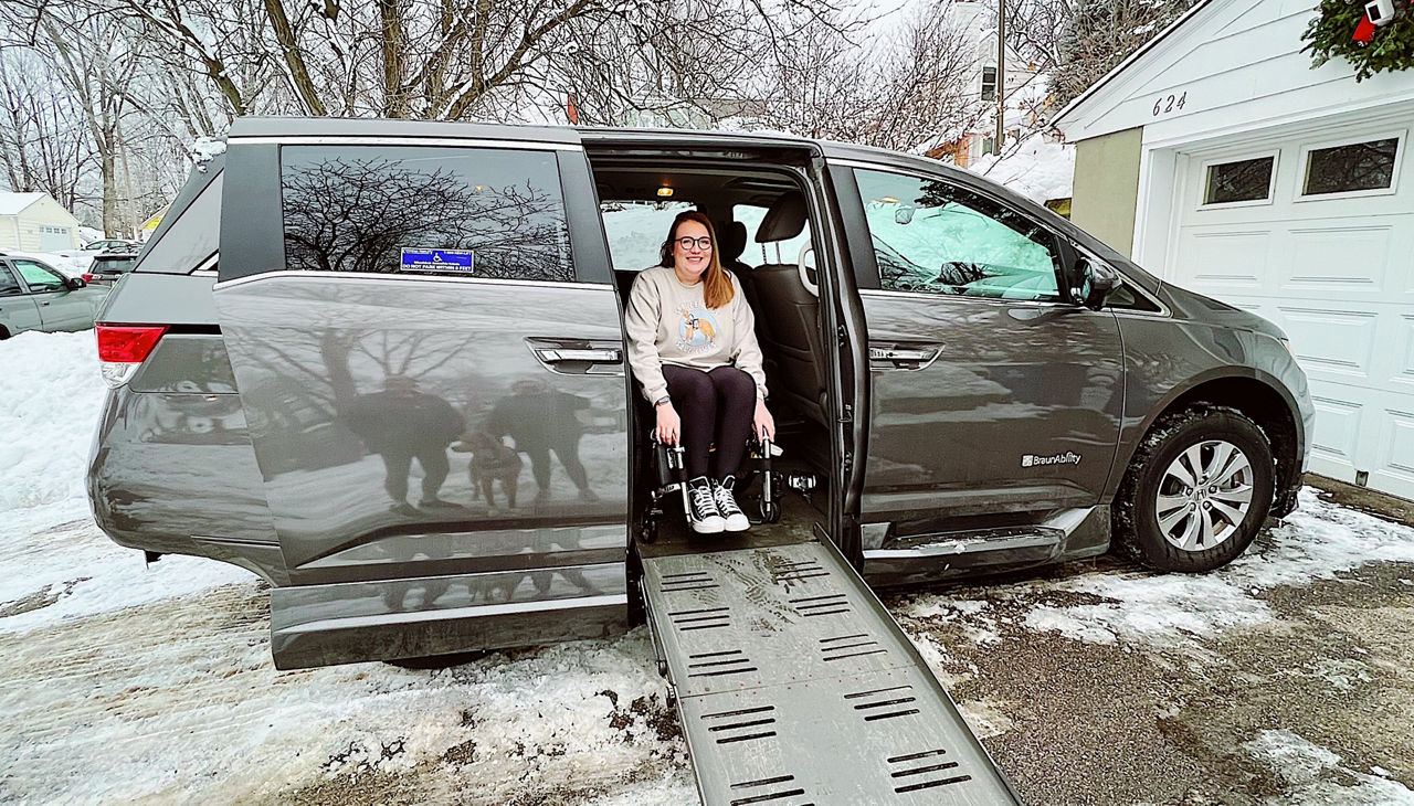 service dog owner wheelchair van