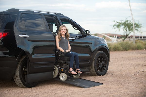 Kacey in her MXV