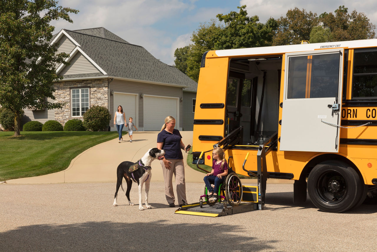 braunability wheelchair lift for school bus