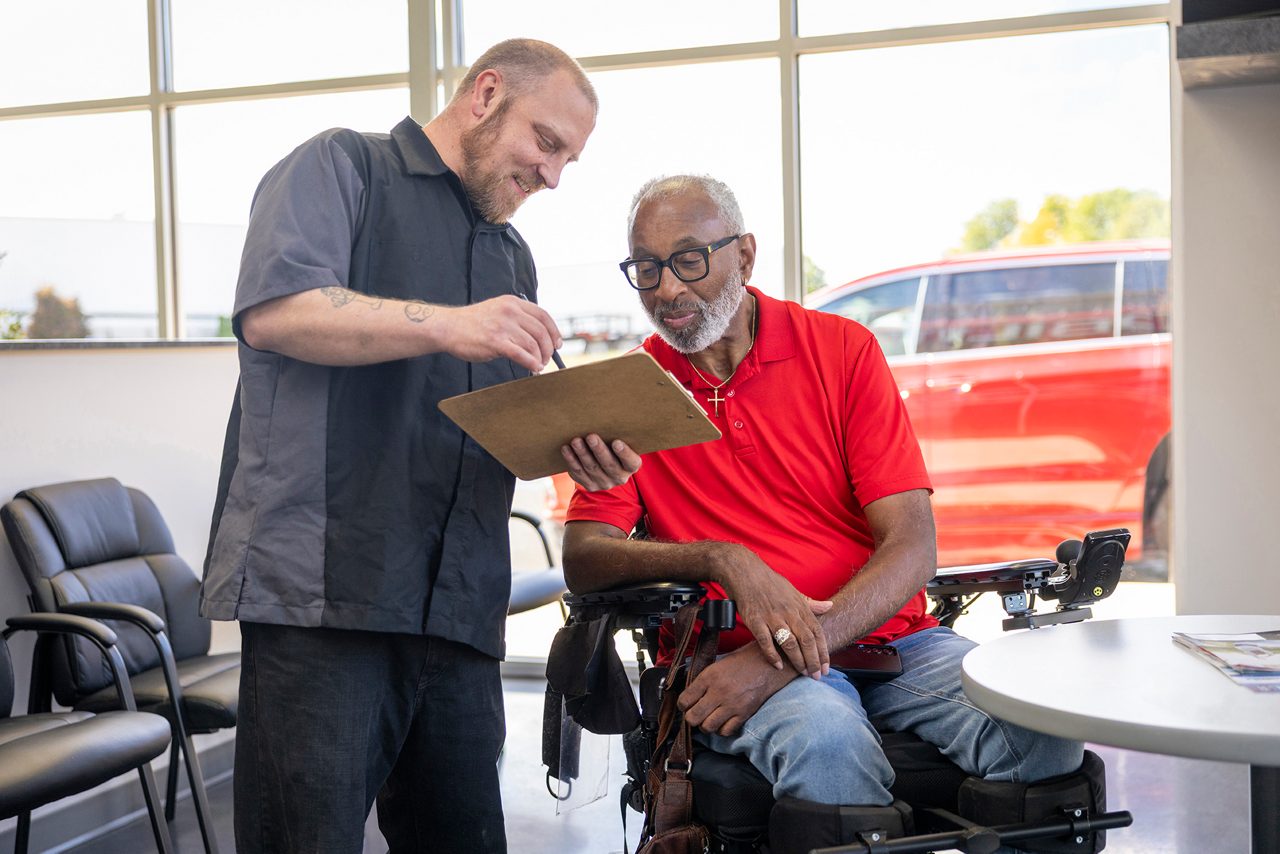 schedule maintenance service for wheelchair van