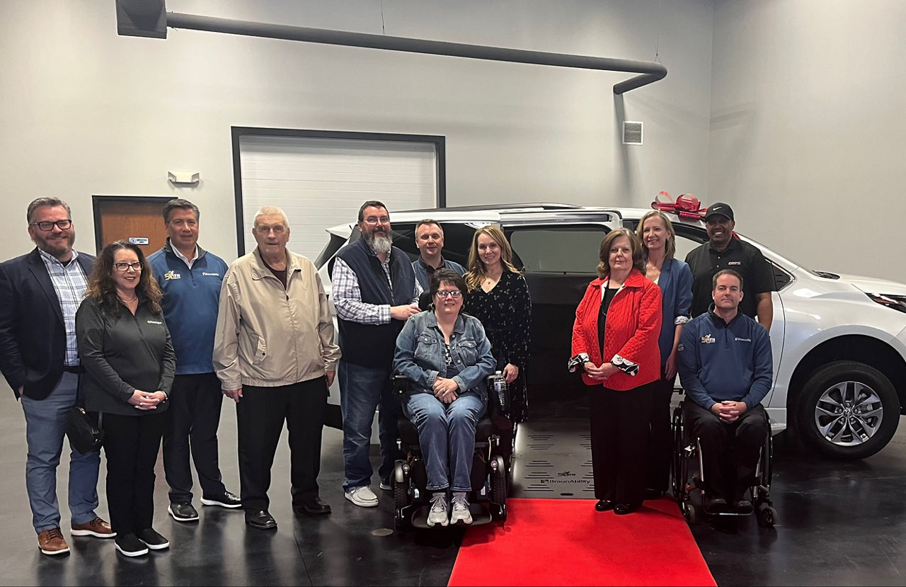 BraunAbility donated a Toyota Sienna Hybrid