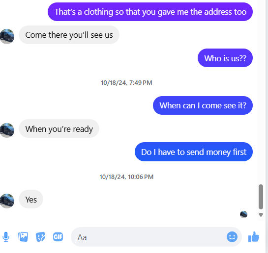 handicap van scam payment