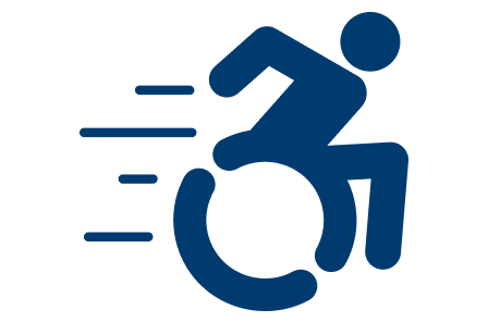 Wheelchair transportation icon