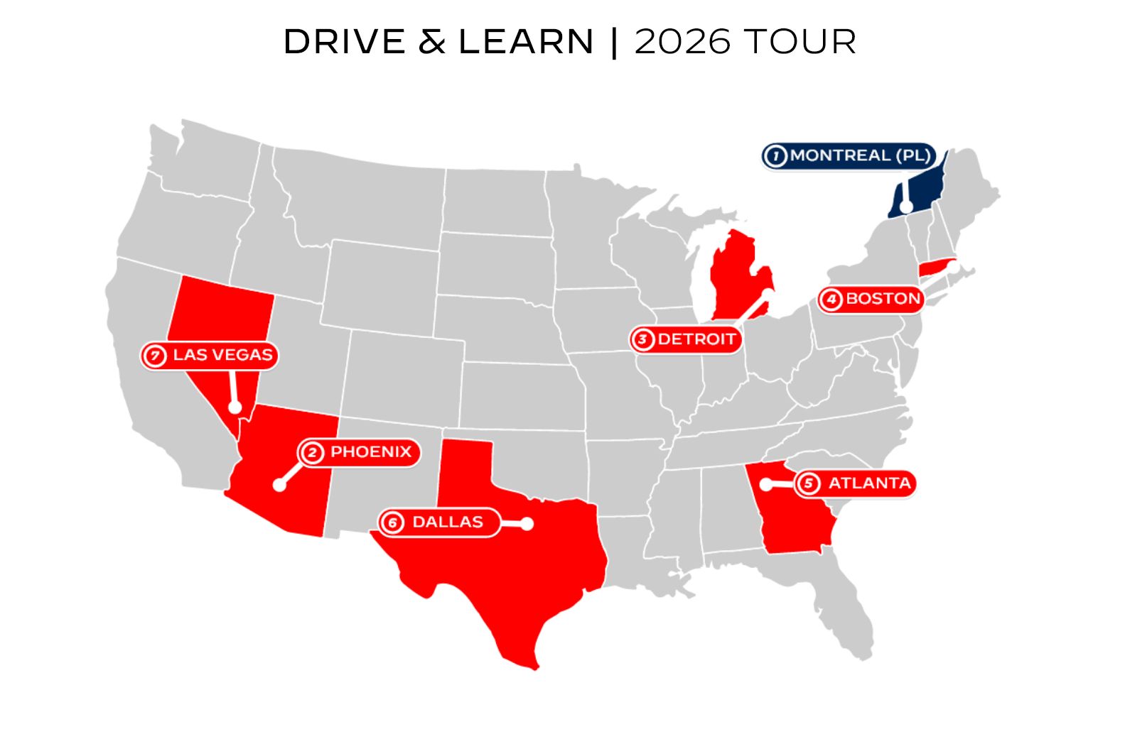 Upcoming Events Location Map