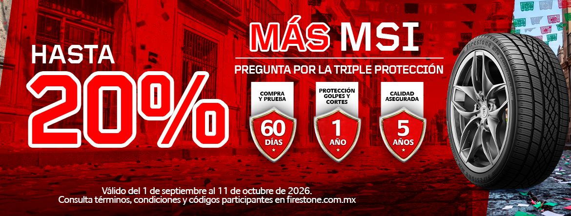 Hero Banner Promociones de llantas Firestone