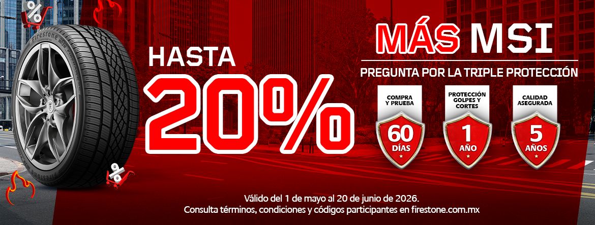 Hero Banner Promociones de llantas Firestone
