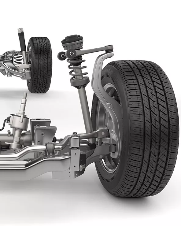 wheel alignment components suspension system