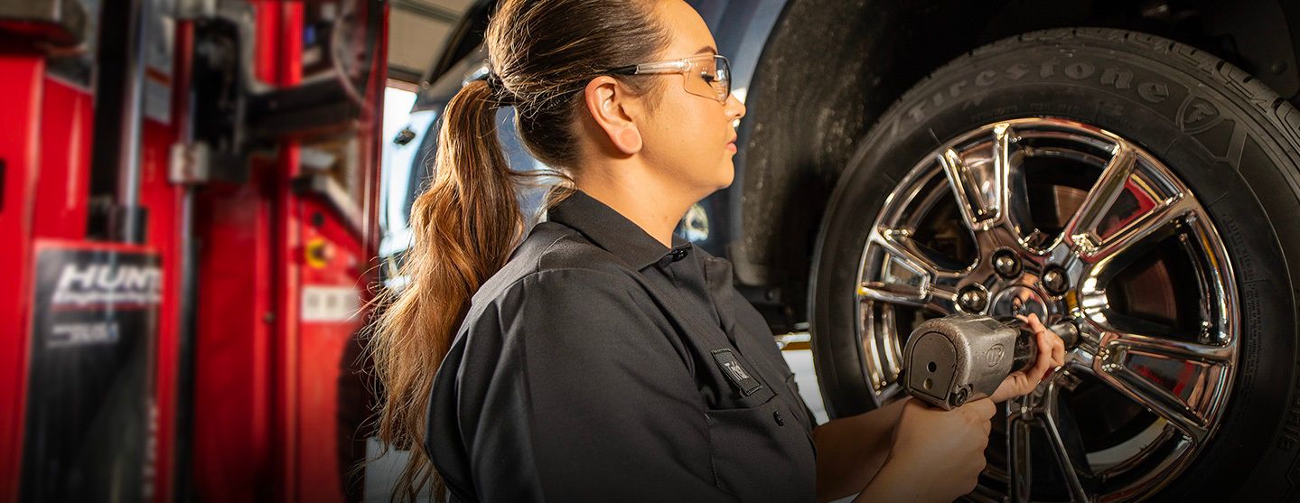 image of an automotive technician at work