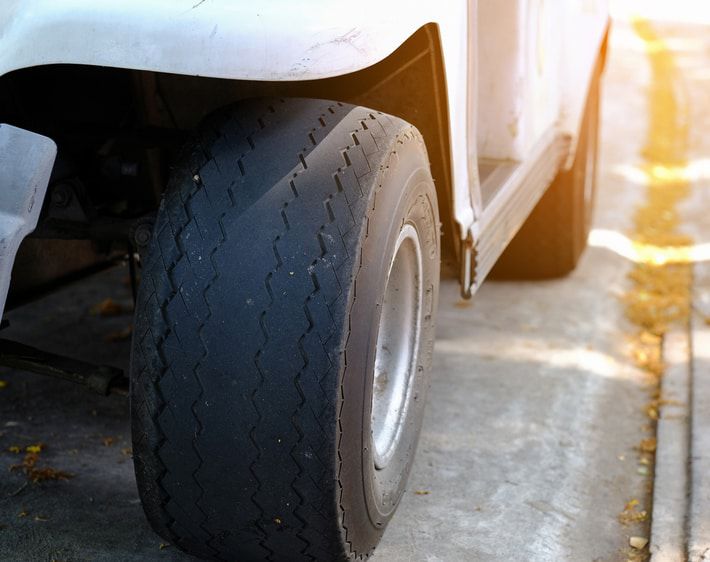 bald tire on a vehicle