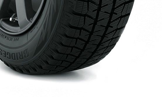 Blizzak WS80 winter tire, close up of tread