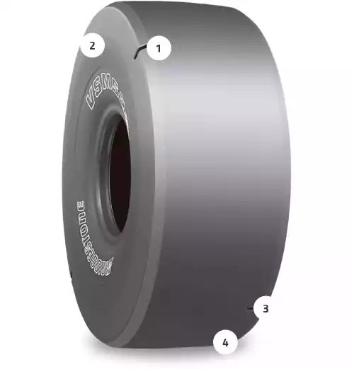 Bridgestone VSMS2: 26.5R25 - Loader, Bulldozer & Container Handler