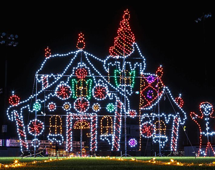 holiday Christmas lights display