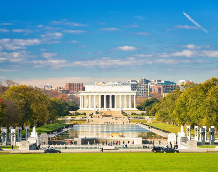 lincoln memorial washington dc front view