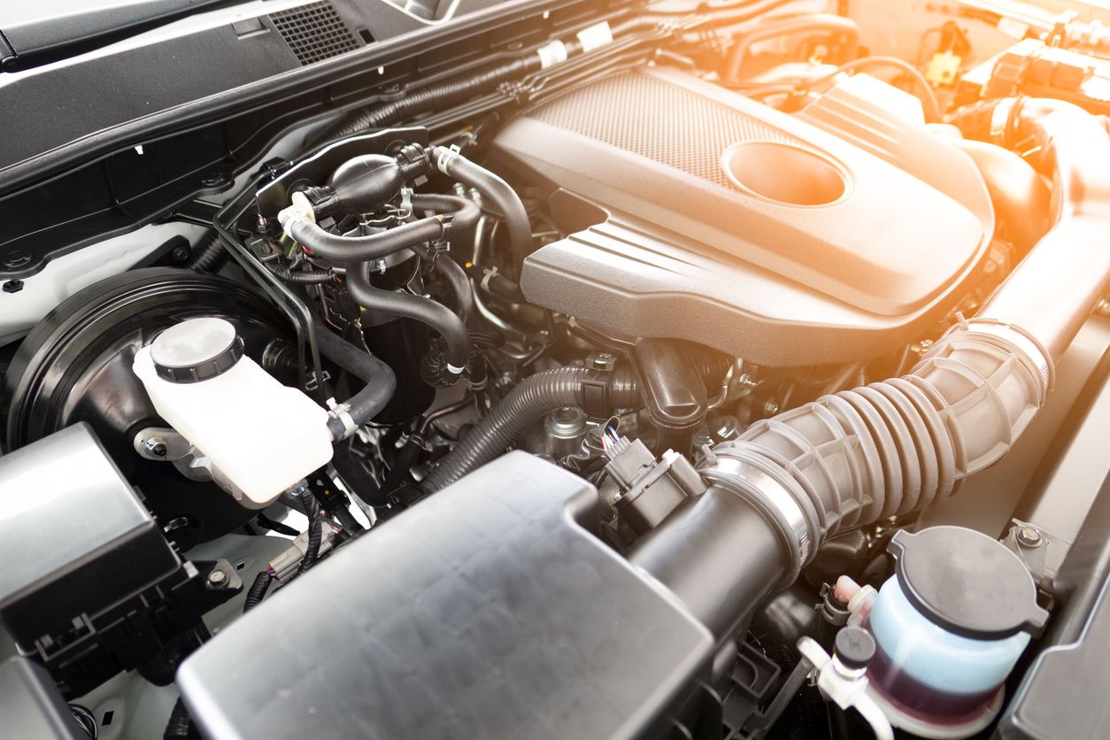 image of car's engine bay