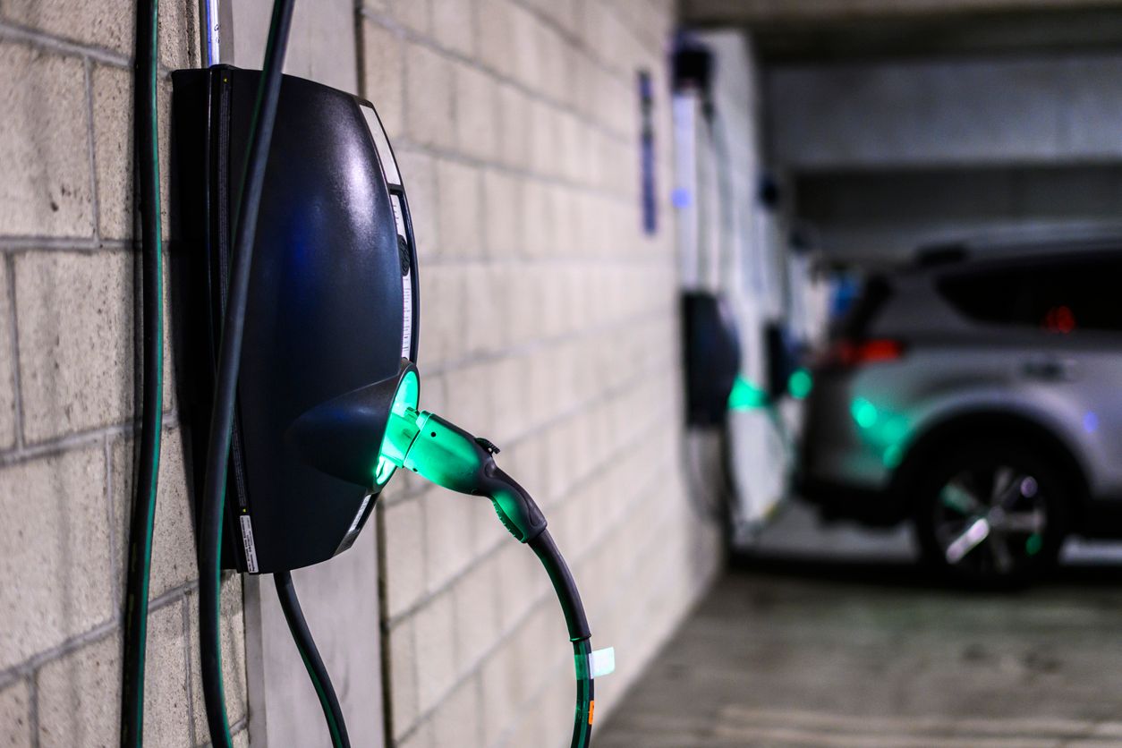 image of an electric car charger