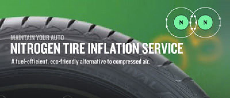 Nitrogen Tire Inflation Service: A fuel-efficient, eco-friendly alternative to compressed air.