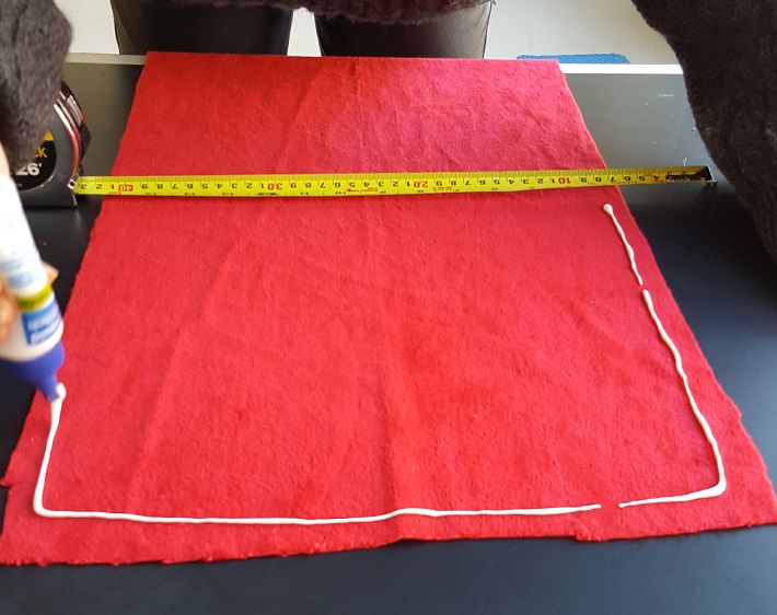 Gluing fabric for festive headrest cover