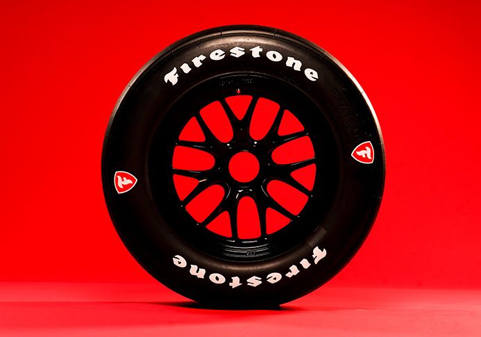 3 Firestone Tires used for Gallagher Grand Prix