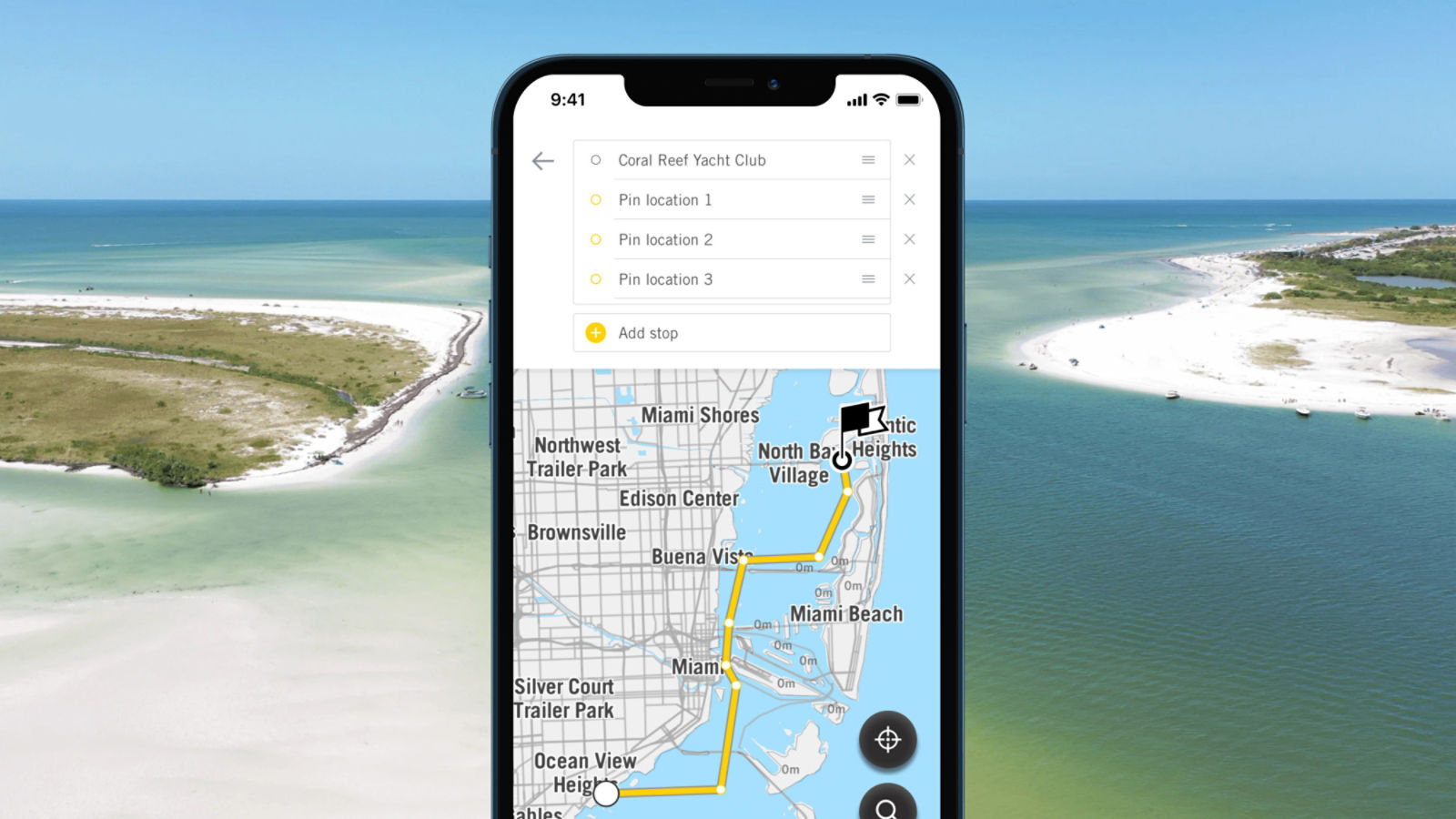 スマホに表示されるBRP GO! アプリ