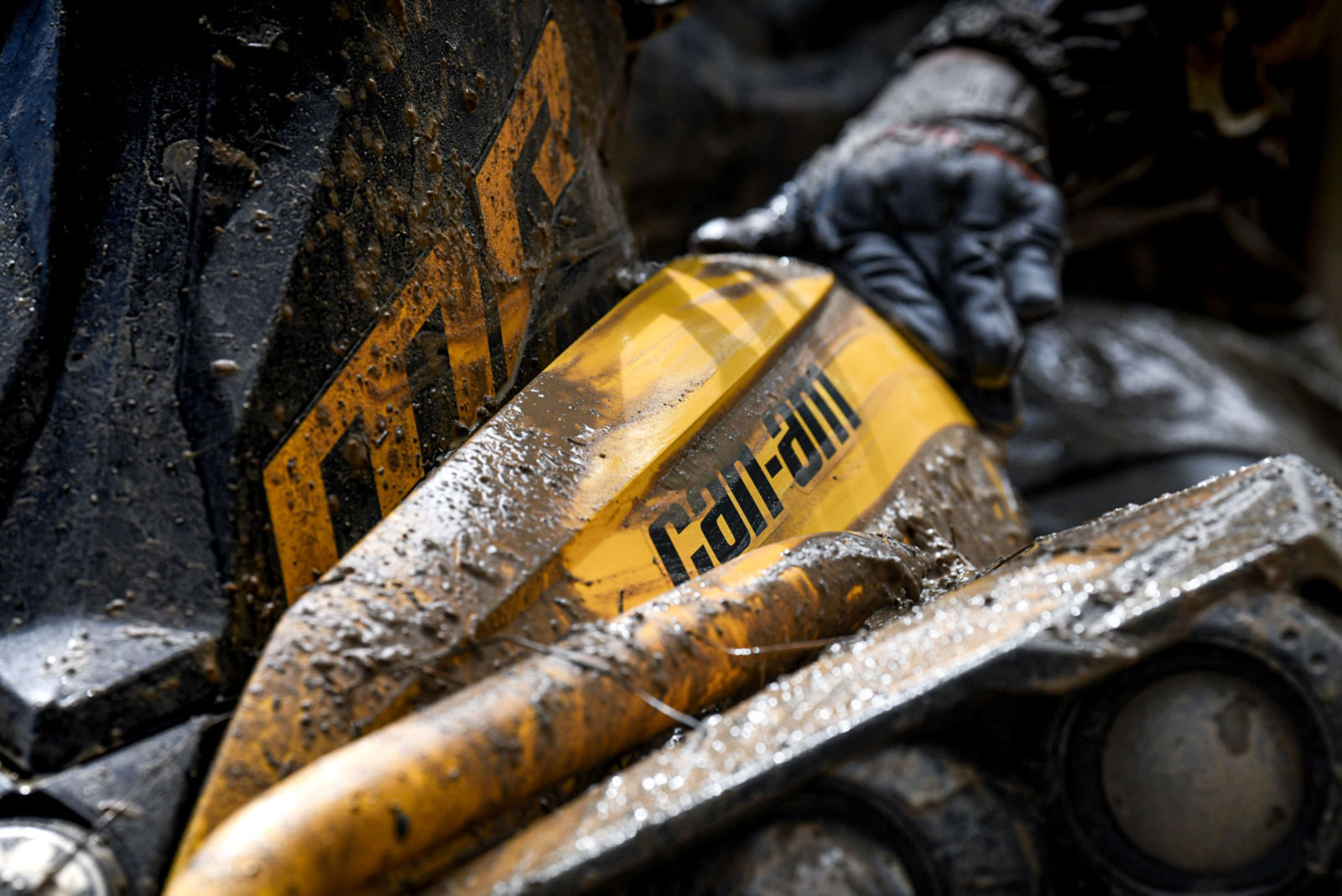 ATV on a field with a trailer