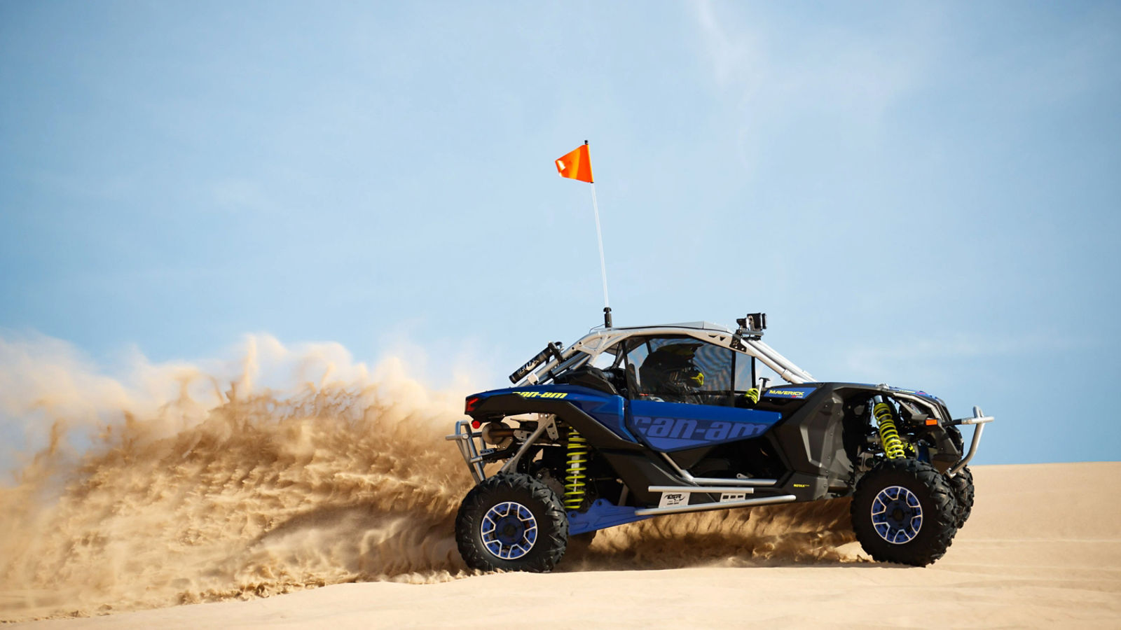 Can-Am Maverick X3 raising sand trails