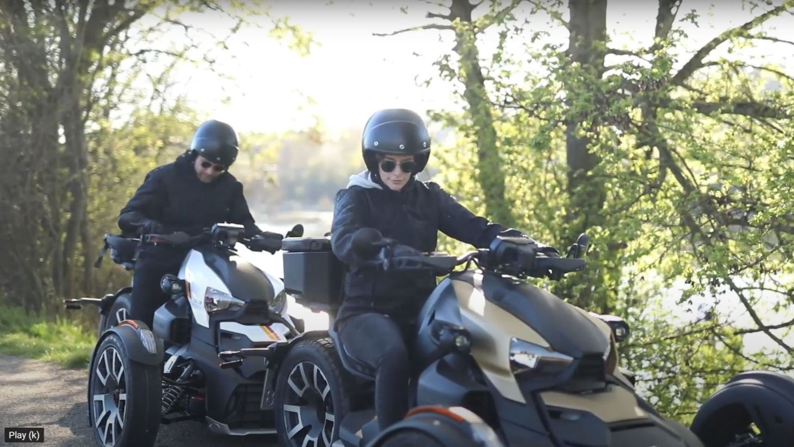 Mia auf ihrem Can-Am Ryker Rally