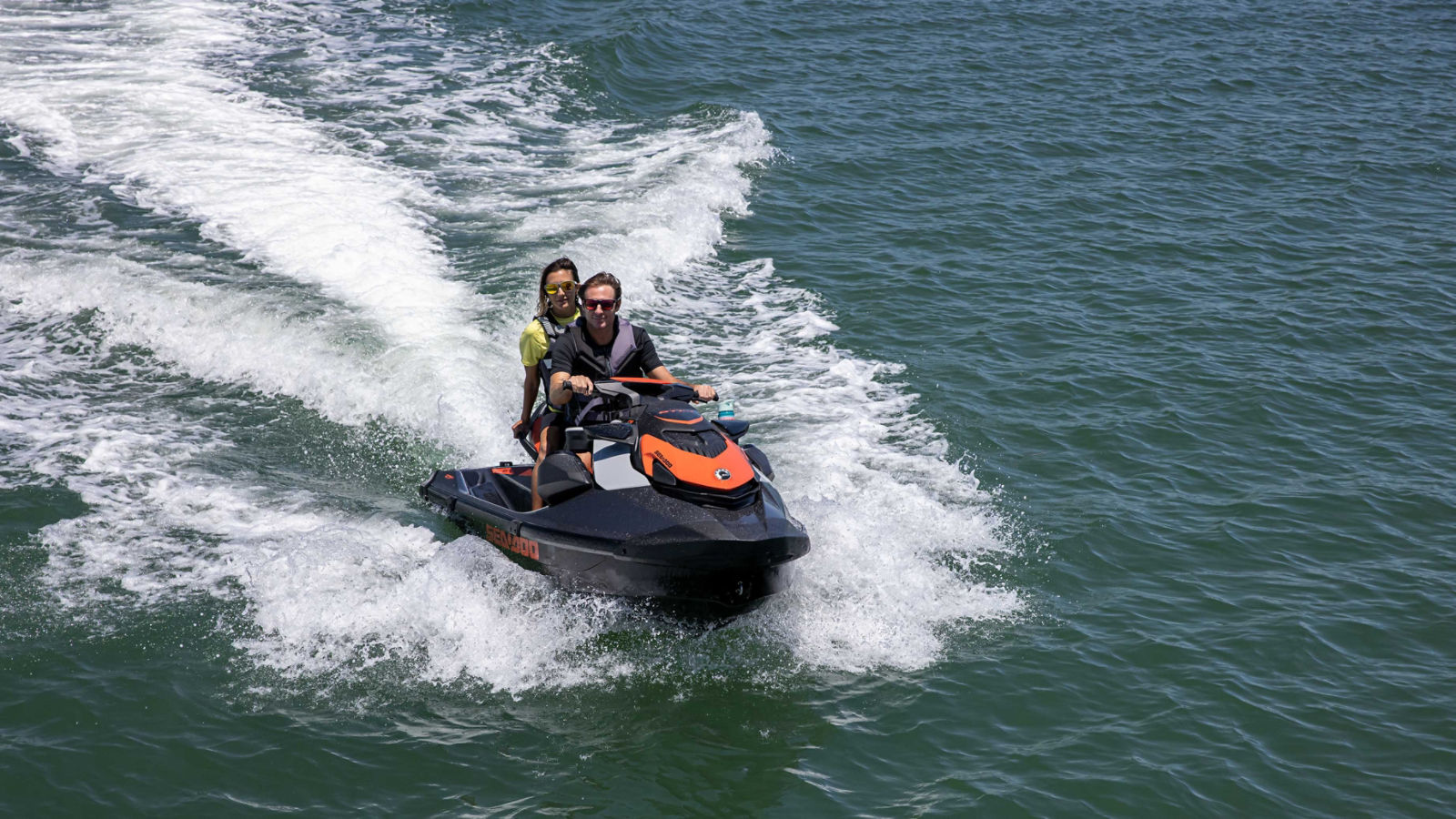 Couple on their Sea-Doo GTI