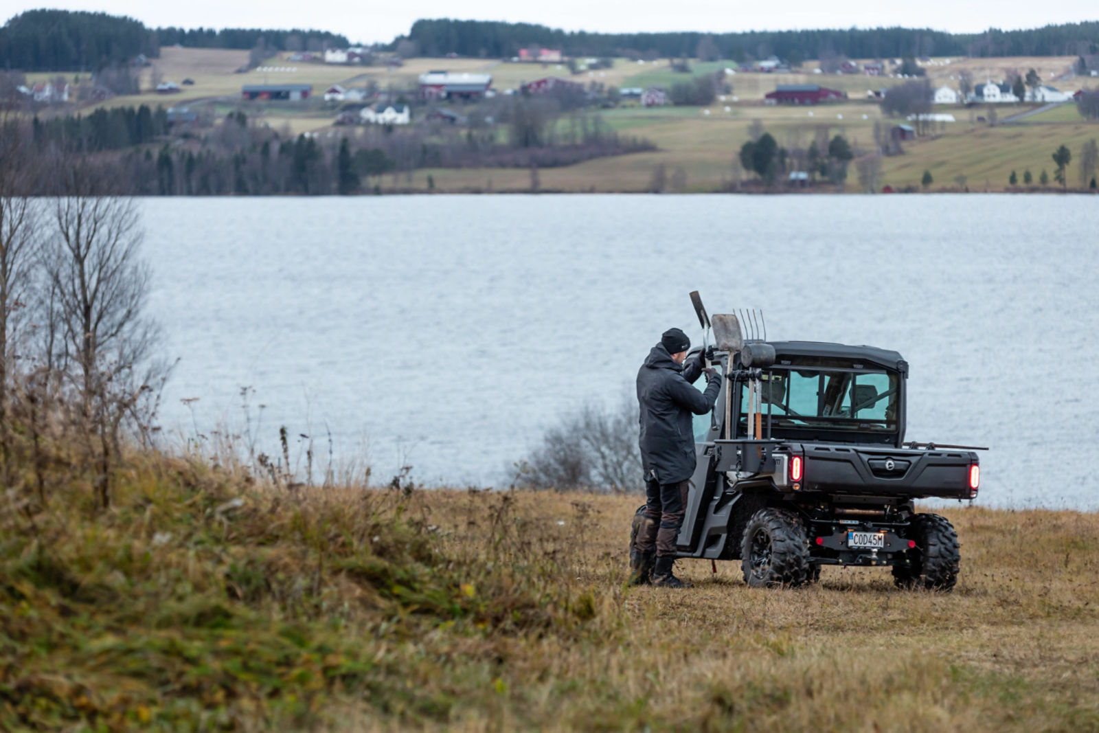 Can-Am Traxter på et jorde