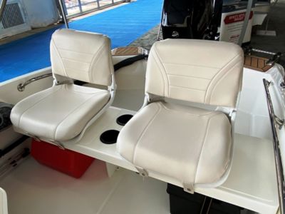 Seating- helm seat w/backrest (tan)(pair)