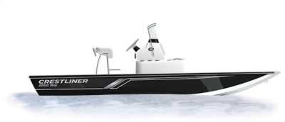 Bright White base w/Black Metallic accent & White Crest-Liner interior