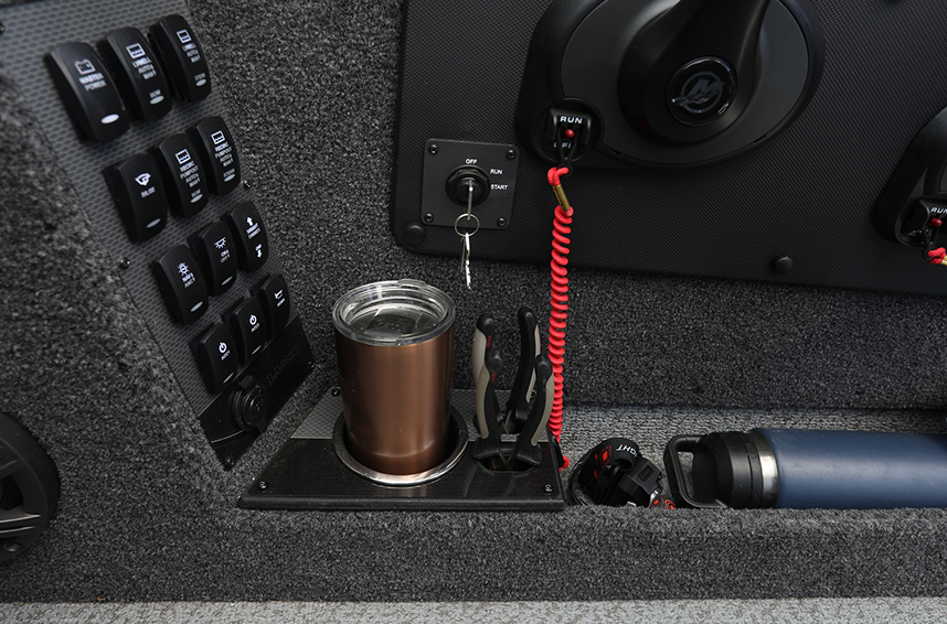 Command Console Switch Panel, Cup Holder and Throw Tray