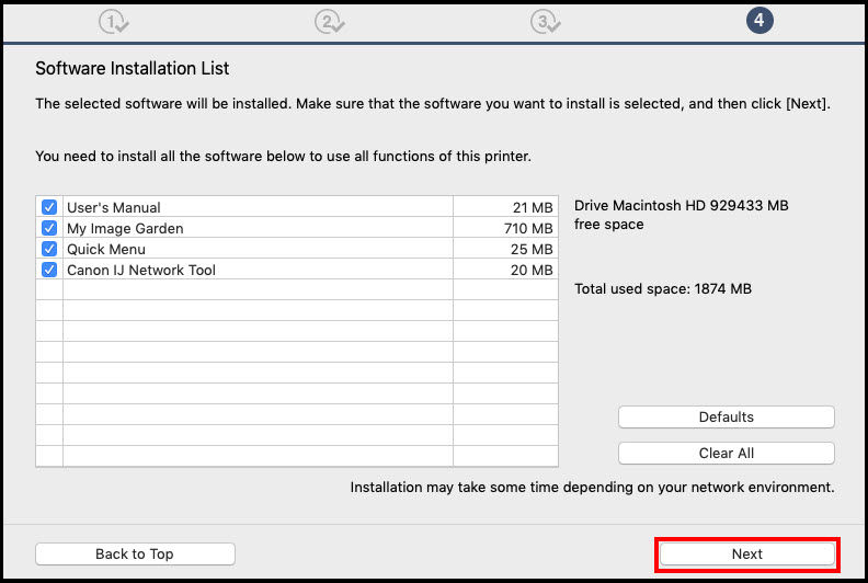 USB Setup - G3200 (Mac)