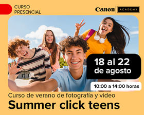 Canon summer teens-18, 19, 20, 21 y 22 de agosto del 2025 de 10:00 a 14:00 hrs.