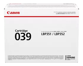 039 Black Toner Cartridge