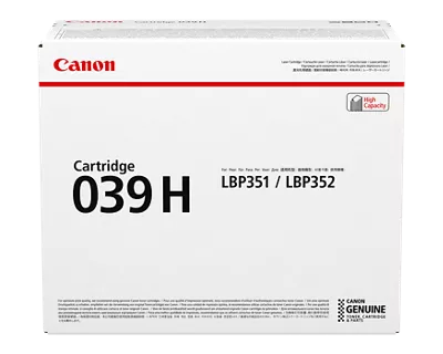 039 Black Toner Cartridge, High Capacity