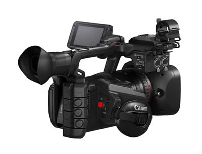 Canon XF605 4K UHD Professional Camcorder - Slant Rear Right