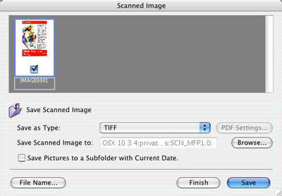 Scan using ScanGear MP (Mac OS X)