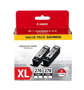 PGI-270 XL Pigment Black Twin Ink Pack
